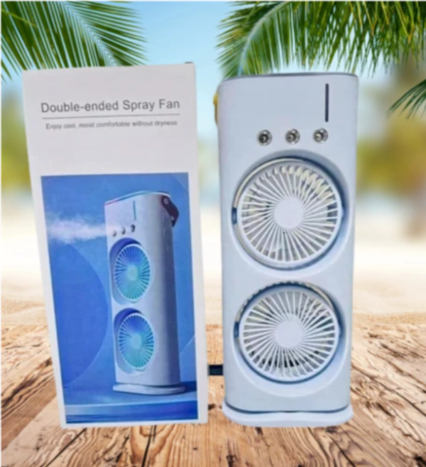 Double fan cooling fan Portable Mini Air Cooler With Mist Humidifier for Home & office