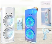 Double fan cooling fan Portable Mini Air Cooler With Mist Humidifier for Home & office