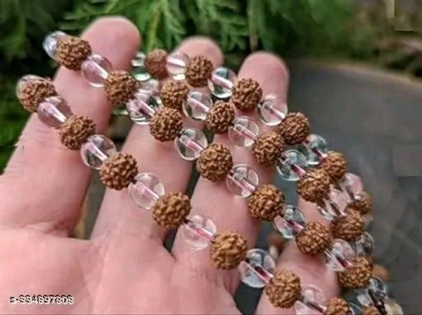 Rudraksha Mala Original High  Quality And White Mothi Mala। For Hindu Dharma 🚩🚩 । - Free Size