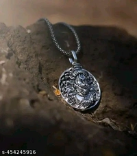 Hanuman Ji Stylish Silver Locket। Bajrangbali Powerful Silver Locket Pack Of 3। Combo Pack 3 - Silver, Free Size