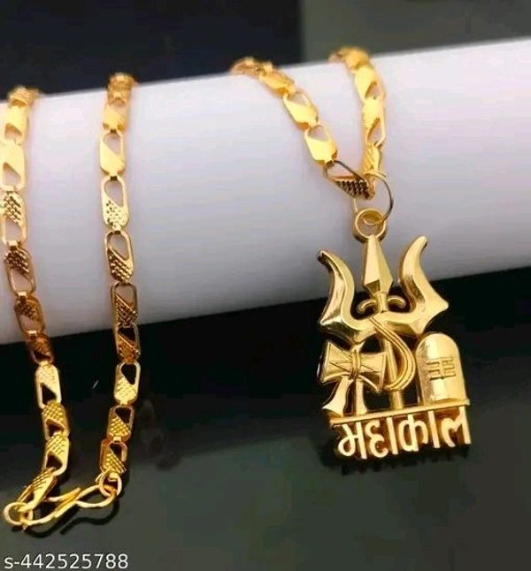 Trending New Stylesh Hindu Religion Gold Plated Lord Shiva Locket। Mahadev Best Gold Locket। - Pirate Gold, Free Size