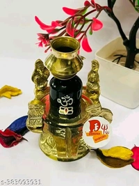 Shiv Lingam With Full Doucration। Mahadev Shivling And Natural Healing Crystal Statue। - Height: - 11 inch