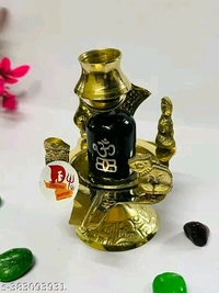 Shiv Lingam With Full Doucration। Mahadev Shivling And Natural Healing Crystal Statue। - Height: - 11 inch