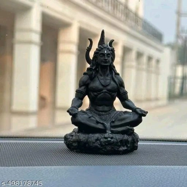Shiv Ji Murti Maha Adiyogi Style Lord Shiva Statue। Mahakal Best Marble Statue।  - Height:- 8 Inch