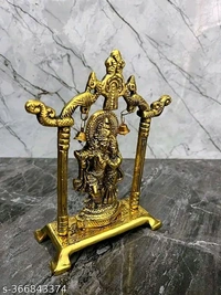 Gold Plated Radha Krishna idol। Radha Krishna Golden idol।  - Free Size, Pirate Gold