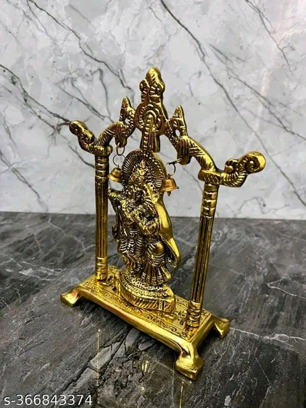 Gold Plated Radha Krishna idol। Radha Krishna Golden idol।  - Free Size, Pirate Gold