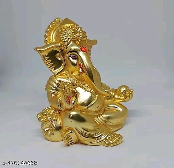 Polyresin Eco Frendly Lord Ganesha Ganpati Statue।  - Free Size