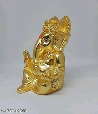 Polyresin Eco Frendly Lord Ganesha Ganpati Statue।  - Free Size