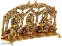 Laxmi Ganesh Sarswati Golden idol For Home,Office,Dukan, Gifts Puja। - Pirate Gold, Free Size