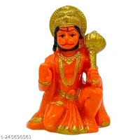 Small Hanuman Ji Ki Murti in Blessings Posture With Gada ।  - Free Size