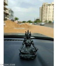 Shiv Ji Small idol For Home,Office,Car,Bus,Truck Puja Place Decor। Shiv Ji Small Statue। - Height:- 3.5