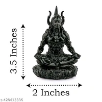 Shiv Ji Small idol For Home,Office,Car,Bus,Truck Puja Place Decor। Shiv Ji Small Statue। - Height:- 3.5