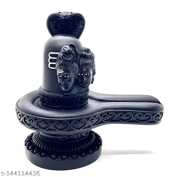 Shivling Mahadev & Parvati idol/Statue For Home,Office Puja। - Height:- 4.8 inches
