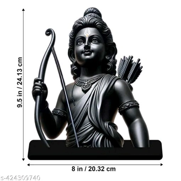 Shree Ram Lala Ji Ka Small idol / Statue For Home,Office,Car, Or Puja Place। Ram Lala Small Statue  - Height: - 9.5 Inch