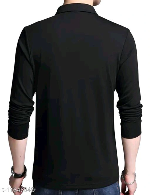 Polo T-shirt for Men (SKU-0003)  - Black, M