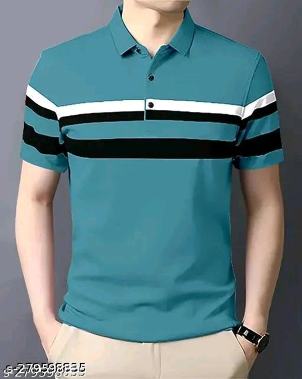 Full Collar Half Slave Polo T-shirt (SKU-0032)  - XL, Scooter