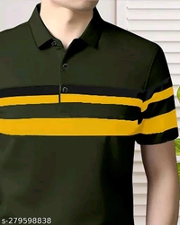 Full Collar Half Slave Polo T-shirt (SKU-0032)  - XLL, Himalaya