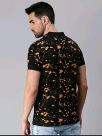 VEIRDO Men Black Polo T-shirt(SKU-0042)  - XL