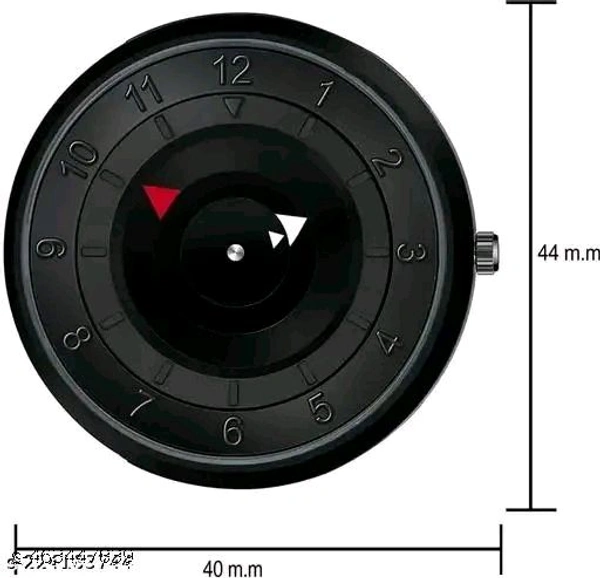 Analog Black Watch For Men - Black