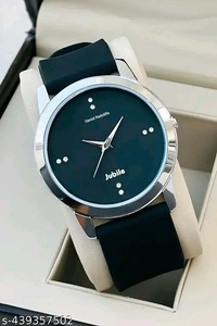 Analog Black Watch For Men - Black
