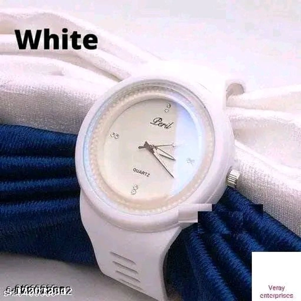 Stylish Analog Watch For Men - White