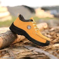 Leather Shoes For Men (SKU-0053)  - Gold, IND-6