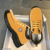 Leather Shoes For Men (SKU-0053)  - Gold, IND-10