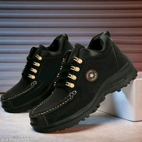 Leather Shoes For Men (SKU-0053)  - Black, IND-8