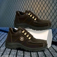 Leather Shoes For Men (SKU-0053)  - Brown, IND-7