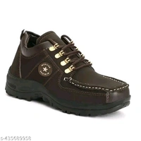Leather Shoes For Men (SKU-0053)  - Brown, IND-9