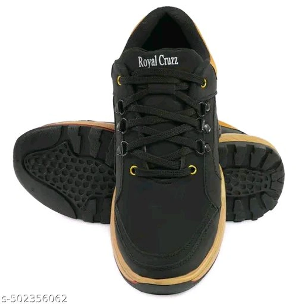 Black Leather shoes For Men (SKU-0078)  - Black, IND-10