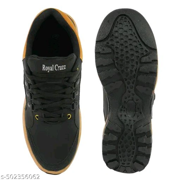 Black Leather shoes For Men (SKU-0078)  - Black, IND-10