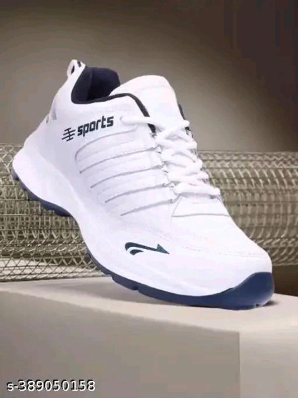 White Sports shoes For Men (SKU-0083)  - White, Ind-5