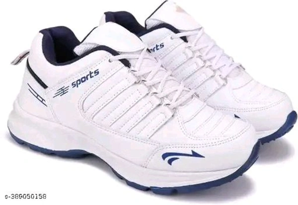White Sports shoes For Men (SKU-0083)  - White, Ind-5