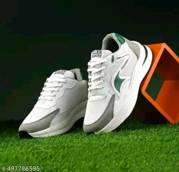 Stylish Sports shoes For Men (SKU-0098)  - White, IND-6