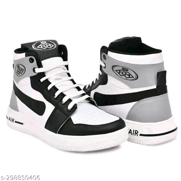 Which Black Sneaker For men - White, IND-9