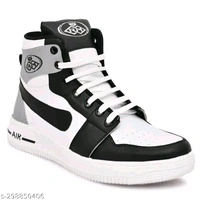 Which Black Sneaker For men - White, IND-9