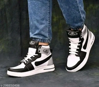 Which Black Sneaker For men - White, IND-9