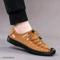 Casual Leather shoes For Men An - Brown, IND-7