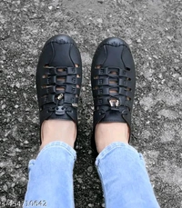 Casual Leather shoes For Men An - Black, IND-8