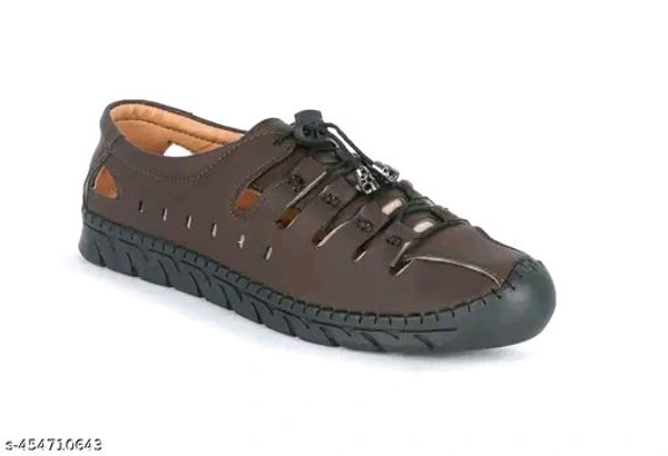 Casual Leather shoes For Men An - Morocco Brown, IND-8