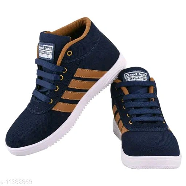 Black Sneaker For Men - Navy Blue, IND-7