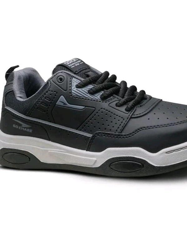 ASIAN (Men Round Toe less Up Sneaker) (SKU-0164)  - Black, 6