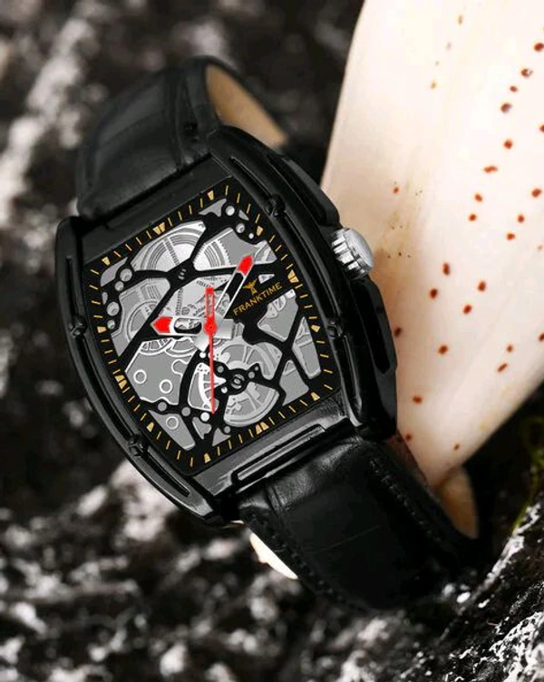 Frank TimeMen FT-0049 BLK Rectangular Shaped (ASKU-0204