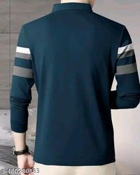 Color blocked Polo Neck T-shirt For Men - M
