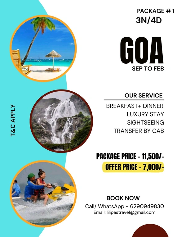 GOA TOUR PACKAGE - 3 Days 