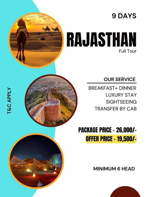 RAJASTHAN TOUR  - 9 Days