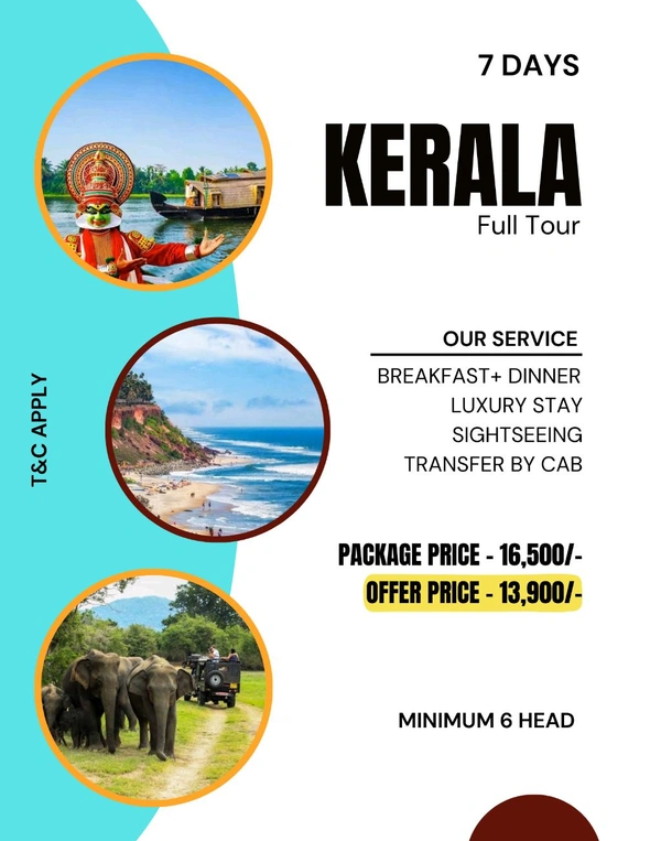 KERALA FULL TOUR - 7 Days