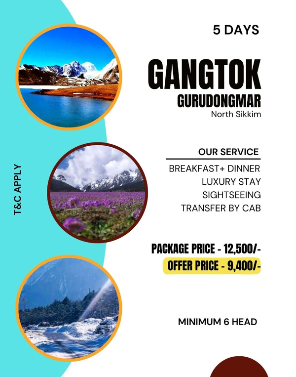 GANGTOK GURUDONGMAR TOUR - 5 DAYS