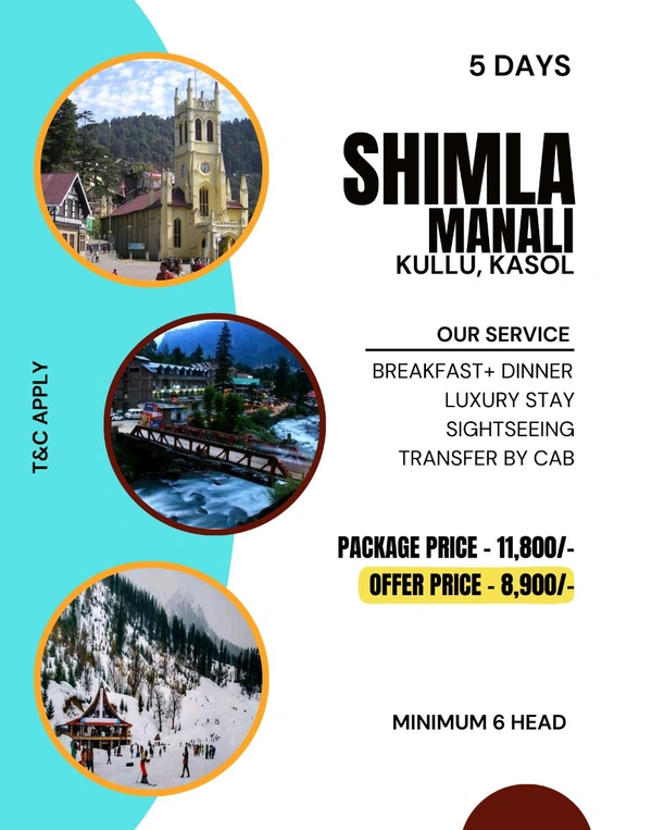 SHIMLA MANALI TOUR - 5 Days